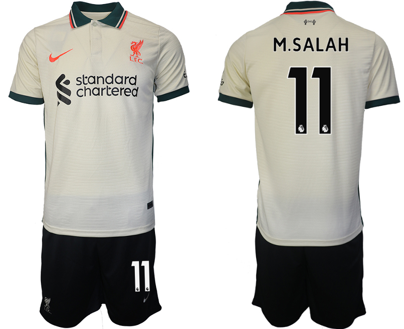 Men 2021-2022 Club Liverpool away cream #11 Soccer Jersey